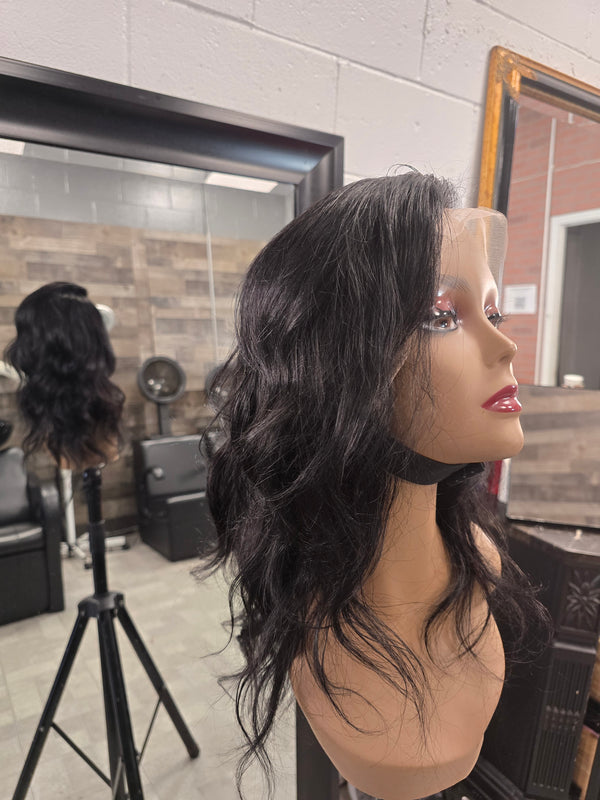 Glueless 360 Lace Wig 16in - natural black