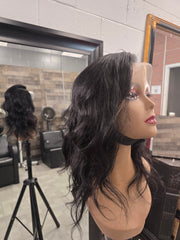 Glueless 360 Lace Wig 16in - natural black