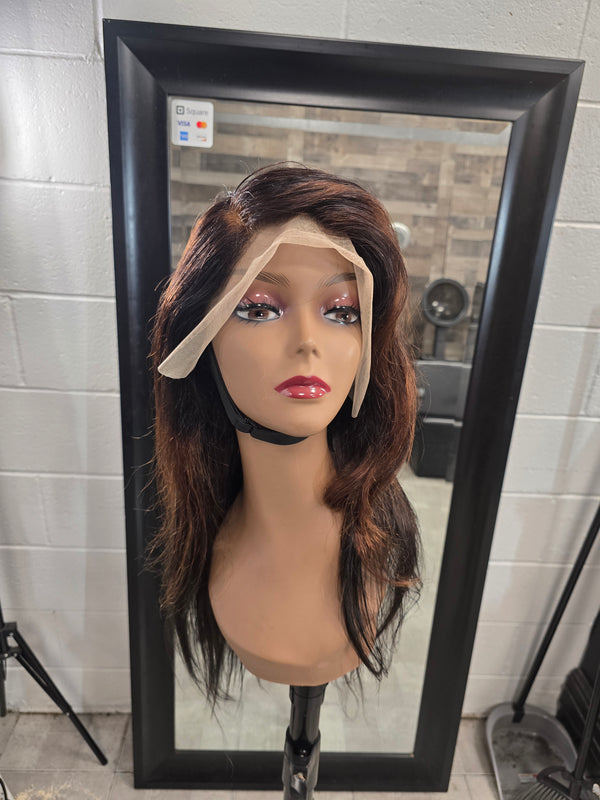 Glueless Low Density Lace Frontal Wig 22in - Highlights