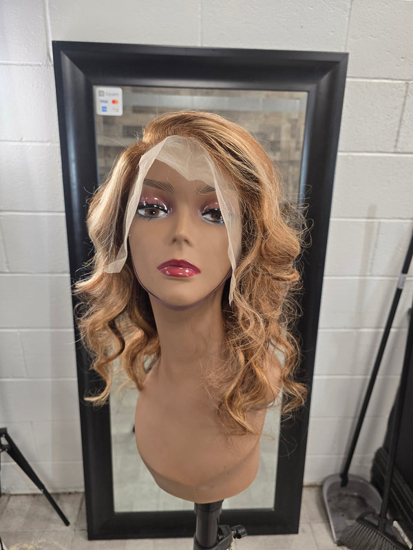 Glueless Lace Frontal 18in -blonde highlights