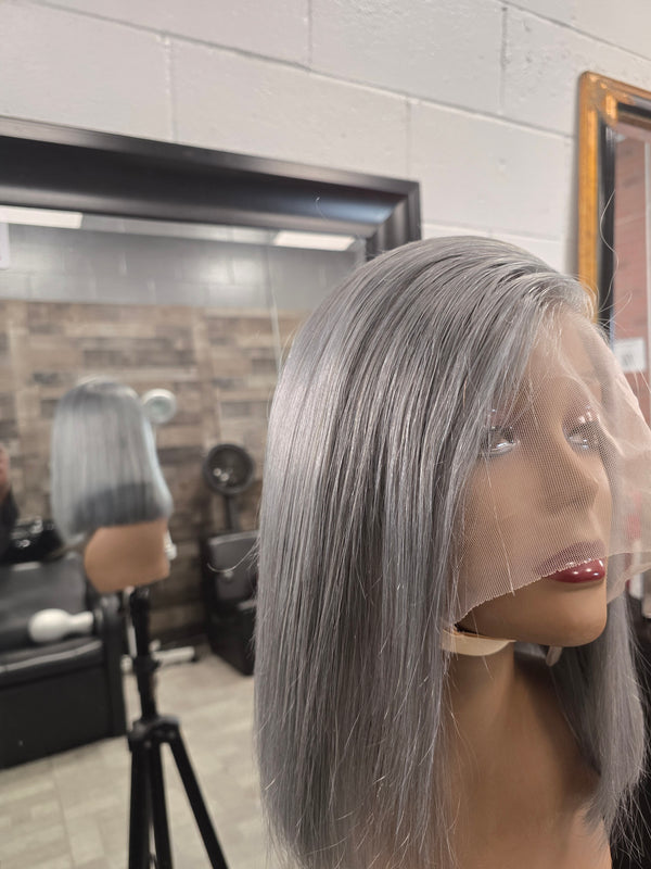 Glueless Lace Frontal -grey