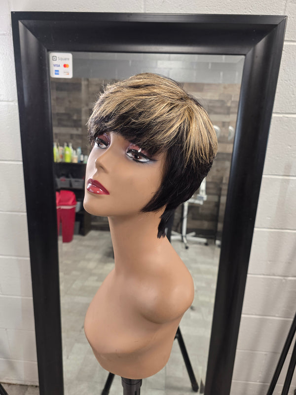 Human Hair Pixie -1b27