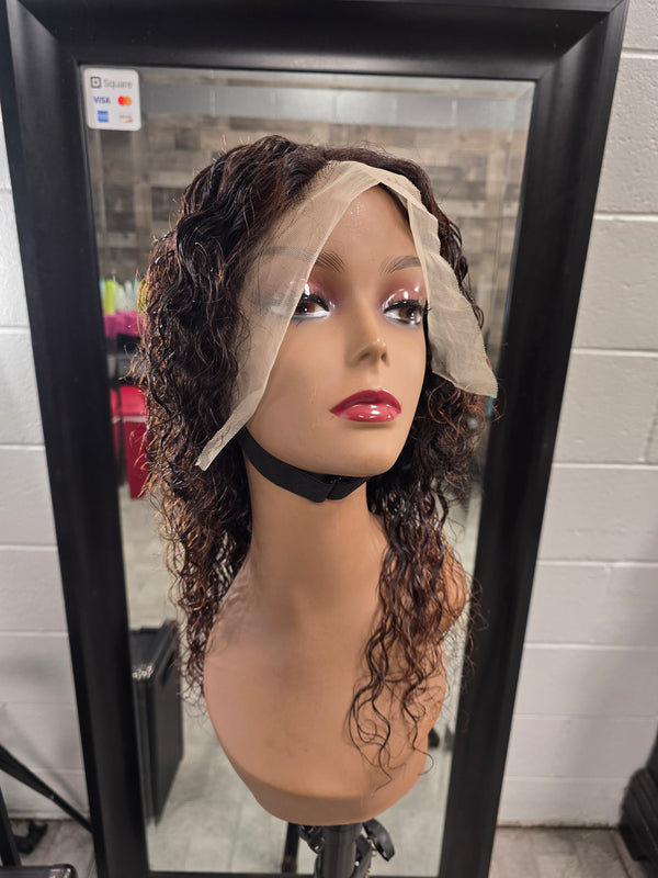 Glueless Deep wave Lace Frontal Wig 18in - Highlights